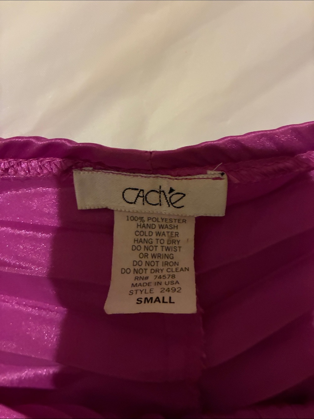 Cache Black Wide-Leg Pants with Pink Floral Appliqué and open back top - Picture 12 of 16